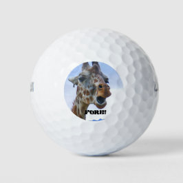 Balles De Golf Boules de golf Giraffe "Fore" (3)