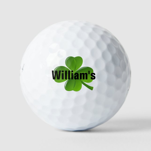 Balles De Golf Boules de golf Lucky Clover à quatre feuilles pers (Devant)