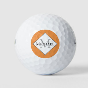Balles De Golf Boules de golf Monogram Orange customisées
