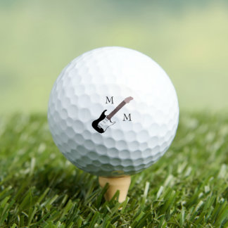 Balles De Golf Boules de golf Monogramme Conception de guitare él