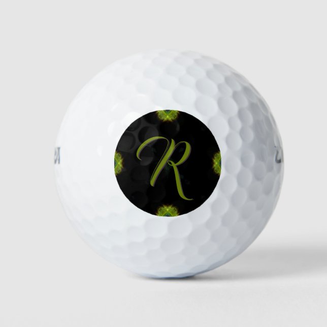 Balles De Golf Boules de golf monogramme personnalisées (Devant)