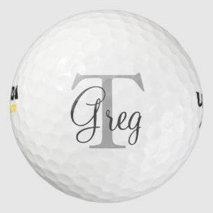 Balles De Golf Boules de golf Monogramme personnalisées Initiale