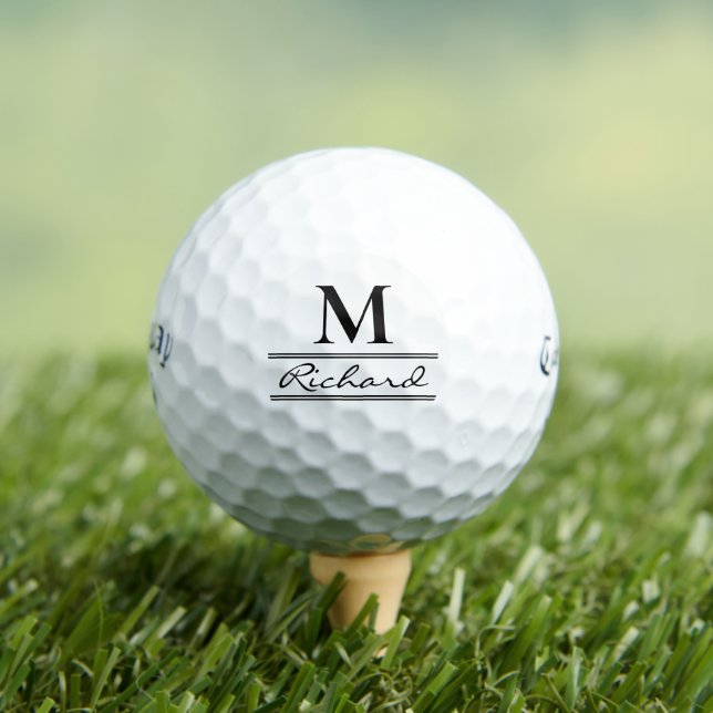 Balles De Golf Boules de golf monogrammées - Logo/Nom Personnalis (T-shirt Insitu)