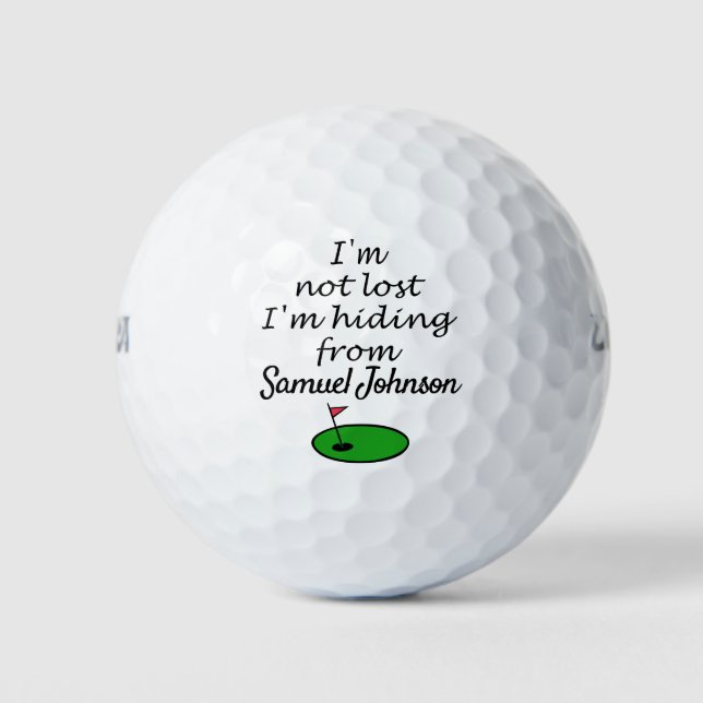Balles De Golf Boules de golf perdues| Blagues| Personnalisable (Devant)