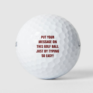 Balles De Golf Boules de golf personnalisées