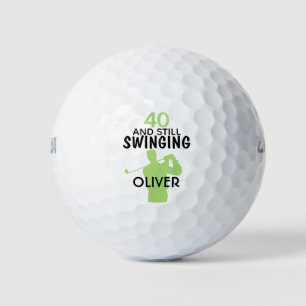 Balles De Golf Boules de golf personnalisées 40e anniversaire