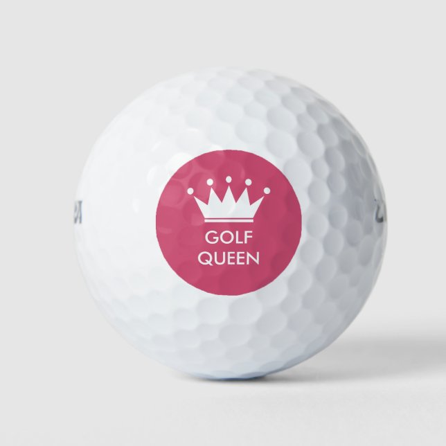 Balles De Golf Boules de golf personnalisées avec couronne prince (Devant)