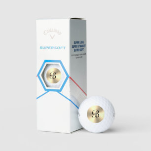 Balles De Golf Boules de golf personnalisées avec monogramme d'or