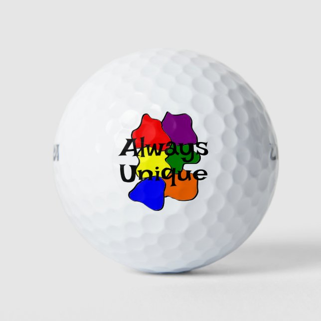 Balles De Golf Boules de golf toujours uniques d'autisme (Devant)