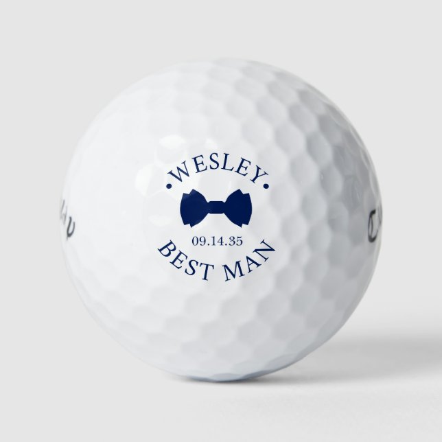 Balles De Golf Bow Tie Best Man (Devant)