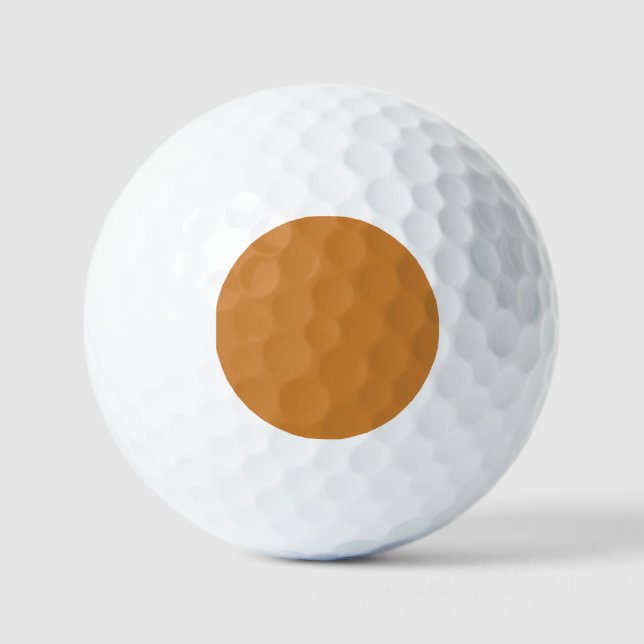 Balles De Golf Bronze (couleur solide) (Recto)
