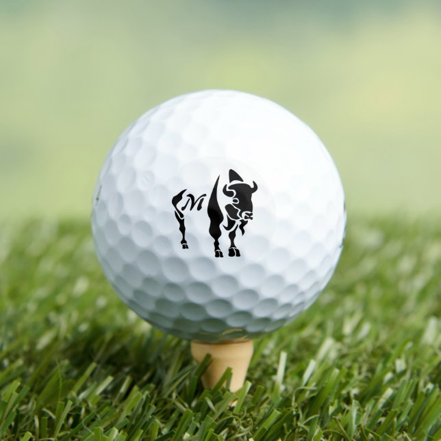 Balles De Golf Buffle noir silhouette (T-shirt Insitu)