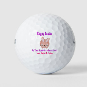 Balles De Golf Bunny de Pâques Meilleur Grand-Mère Jour Rose Purp