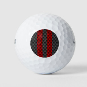 Balles De Golf Burgundy Red Carbon Style Racing