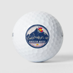 Balles De Golf Butte de Crête Colorado Retro Sunset Souvenirs