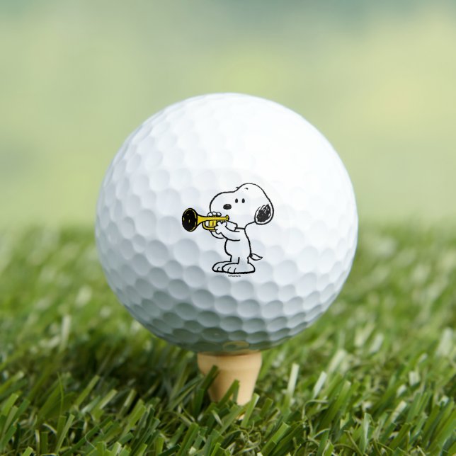 Balles De Golf cacahuètes | Joueur de trompette Snoopy (T-shirt Insitu)