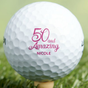Balles De Golf Cadeau 50e anniversaire pour fille Mignon souvenir