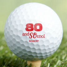 Cadeau 80e anniversaire SO Cool orange rouge perso