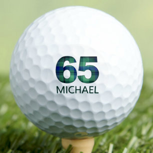 Balles De Golf Cadeau à carreaux pour les 65 ans de papa - Annive