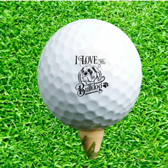 Balles De Golf Cadeau Bulldog (I Love My Bulldog Golf: Unleash Your Passion on the Course!)