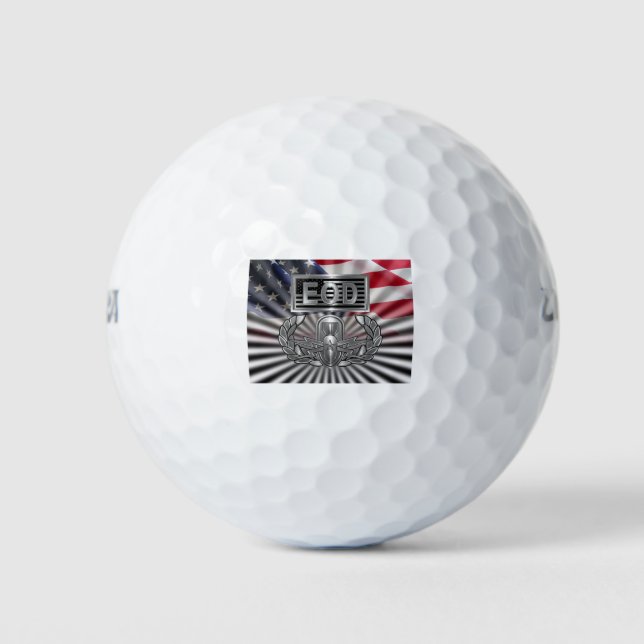 Balles De Golf Cadeau commémoratif "Senior EOD" (Devant)