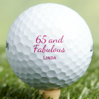 Balles De Golf Cadeau d'ami pour 65e anniversaire - Rose 65 et Fa