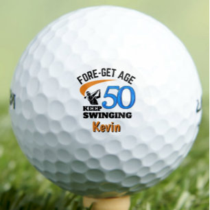 Balles De Golf Cadeau d'anniversaire 50 ans pour beau-père drôle