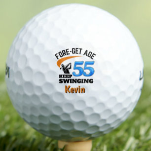 Balles De Golf Cadeau d'anniversaire 55 ans pour un collègue Cade