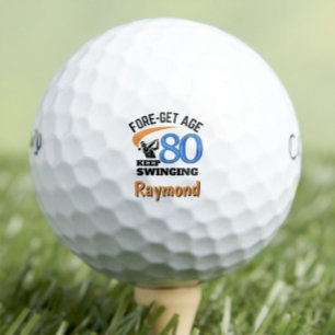 Balles De Golf Cadeau d'anniversaire 80 ans pour beau-père - Golf