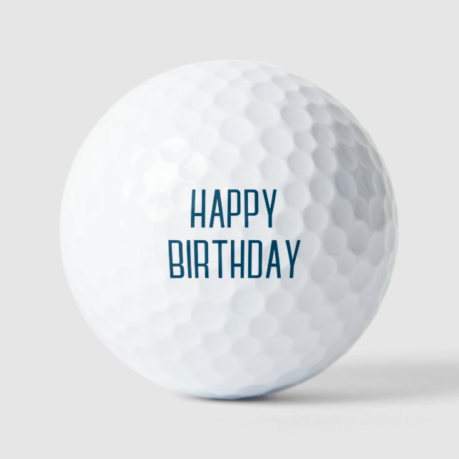 Balles De Golf Cadeau d'anniversaire unique (Recto)