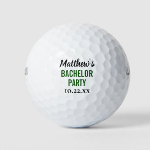 Balles De Golf Cadeau de fête de bachelor Typographie moderne