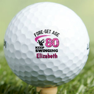 Balles De Golf Cadeau de golfeur 80 ans pour maman - Continuez à