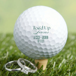 Balles De Golf Cadeau de mariage personnalisé Tee'd Up Forever mi