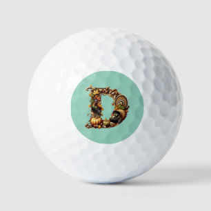 Balles De Golf Cadeau de Thanksgiving avec la lettre D