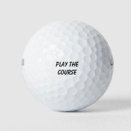 Balles De Golf Cadeau d'encouragement 'Jouer le parcours' Mantra
