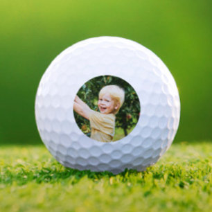 Balles De Golf Cadeau Minimaliste Simple Photo Grand-parent Budge