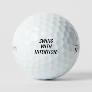 Balles De Golf Cadeau motivationnel 'Swinguez avec intention'