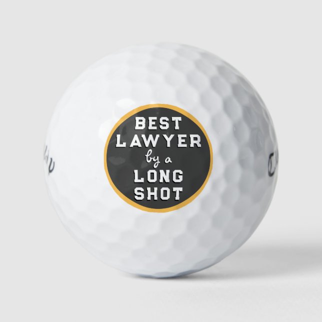Balles De Golf Cadeau Original Avocat (Devant)