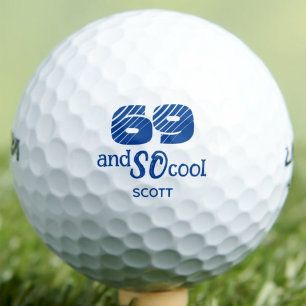 Balles De Golf Cadeau personnalisé bleu drôle et cool pour son 69