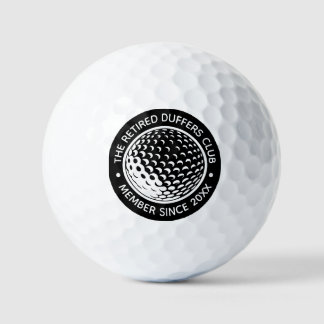 Balles De Golf Cadeau personnalisé de club de golf pour la retrai