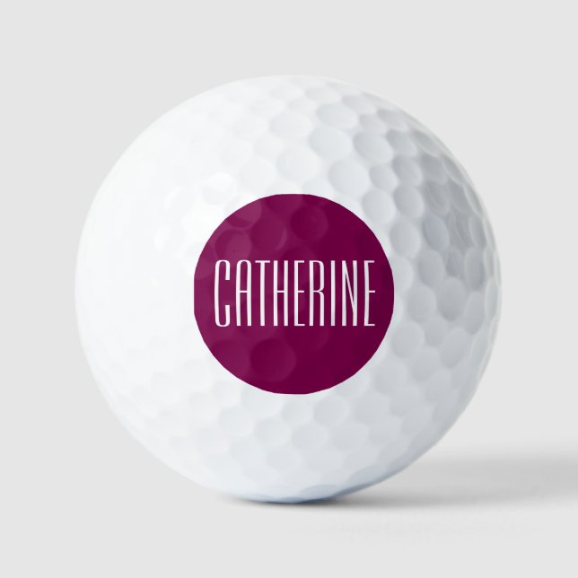 Balles De Golf Cadeau pour les amateurs de golf, personnalisé (Recto)
