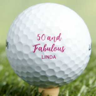 Balles De Golf Cadeau pour tante à 50 ans - Rose Fabuleux