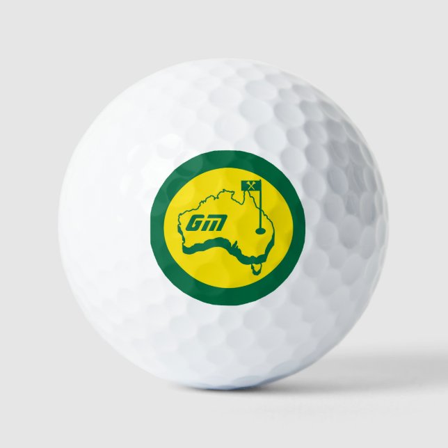 Balles De Golf Cadeaux de golf australiens (Recto)