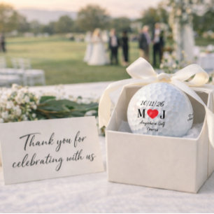 Balles De Golf Cadeaux de mariage personnalisables pour terrain d