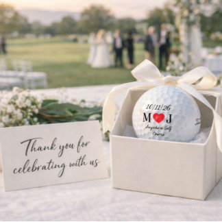 Balles De Golf Cadeaux de mariage personnalisables pour terrain d