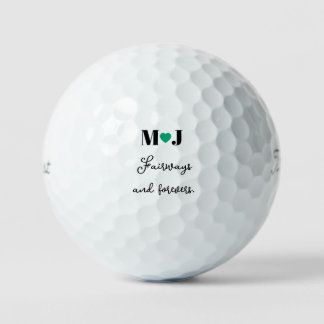 Balles De Golf Cadeaux de mariage pour le parcours de golf 'Fairw