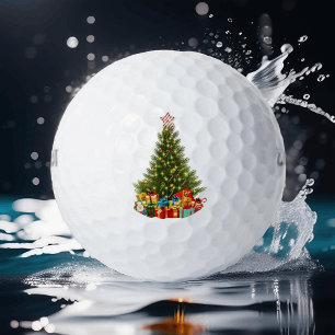 Balles De Golf cadeaux de noël sapin vintage déco étoile de noël