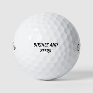 Balles De Golf Cadeaux de tournois ludiques 'Birdies and Beers'