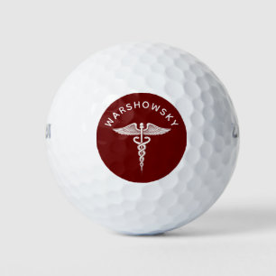 Balles De Golf Caduceus Health Care Personnel Médicale de serpent