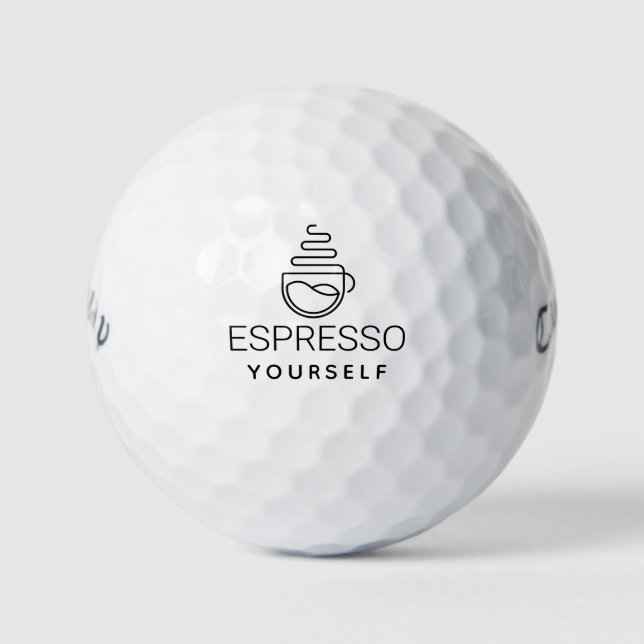 Balles De Golf Café moderne Espresso Vous dessin artistique (Devant)
